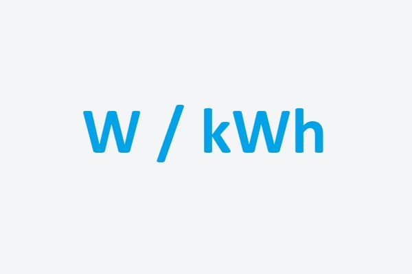 Prevod výkonu vo Wattoch na kilowatthodiny