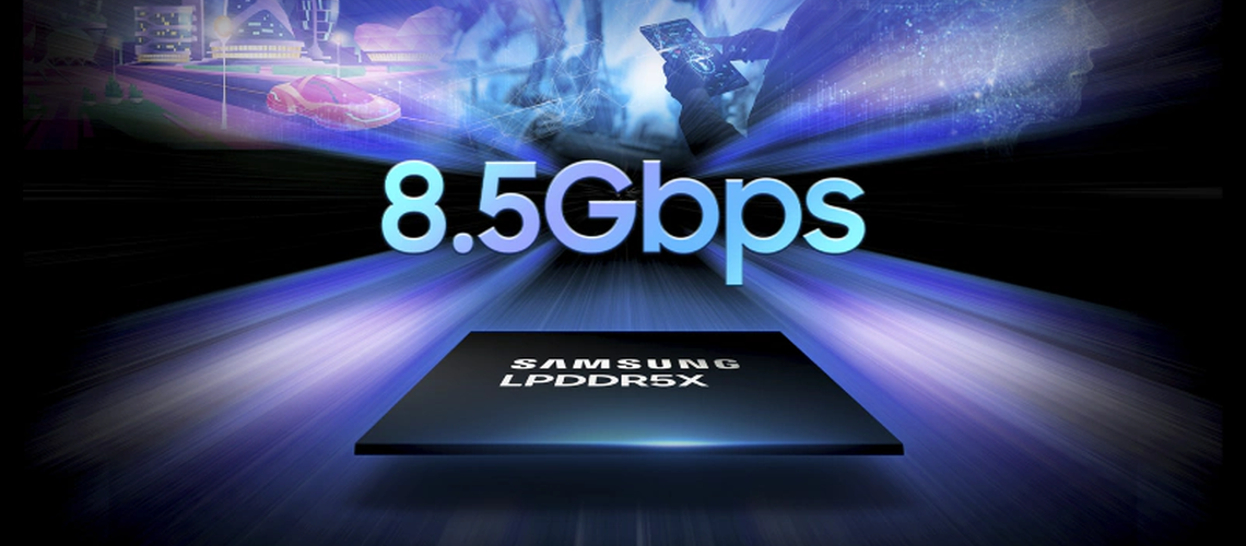 Spoločnosť Samsung Electronics predstavuje najrýchlejšiu pamäť LPDDR5X DRAM v odvetví s rýchlosťou 8,5 Gb/s